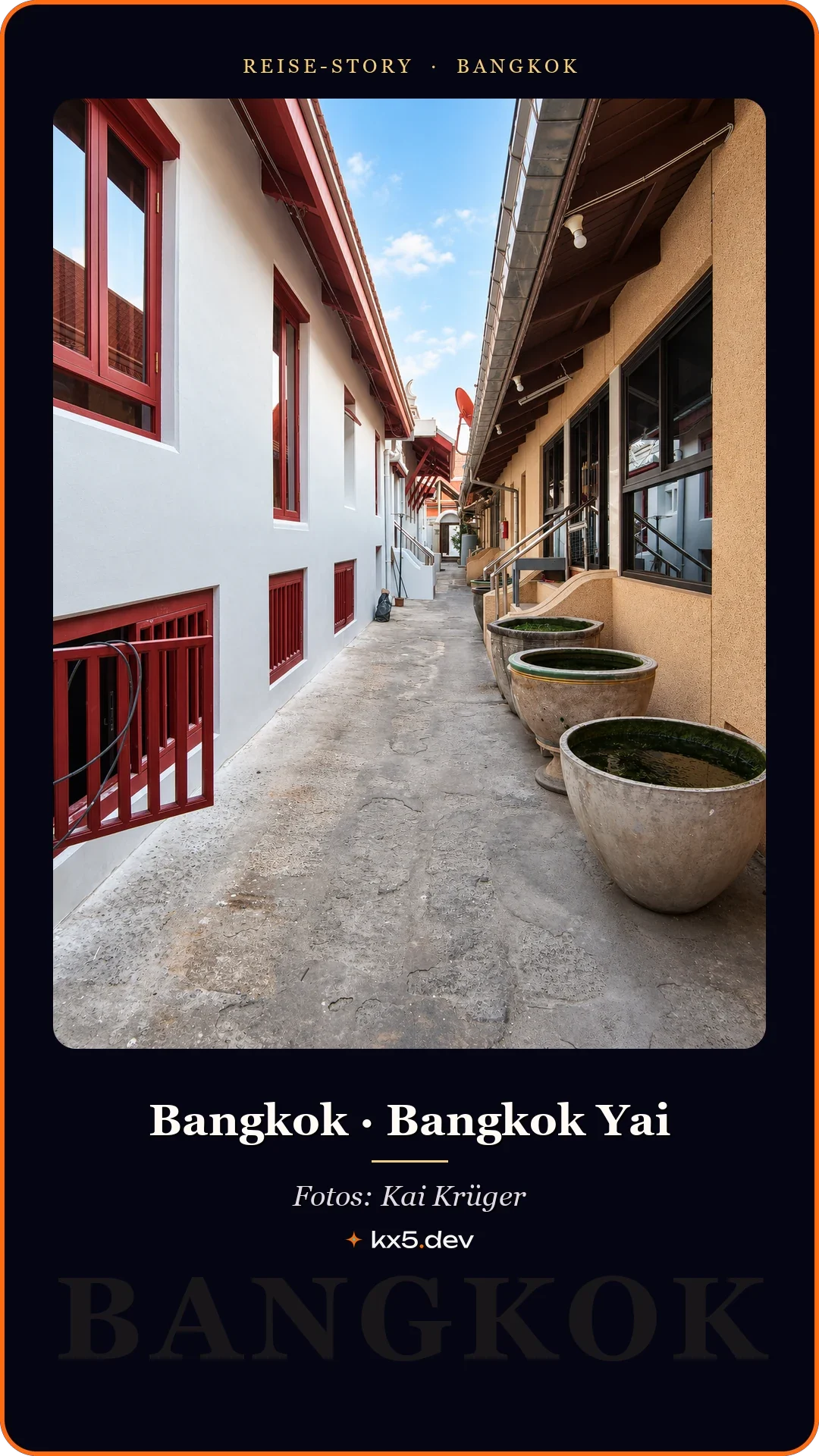 Gasse im Tempelviertel: Bangkok · Bangkok Yai