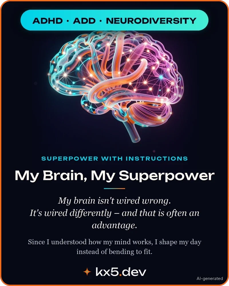 My Brain, My Superpower: My brain isn't wired wrong. It's wired differently – and that is often an advantage.
