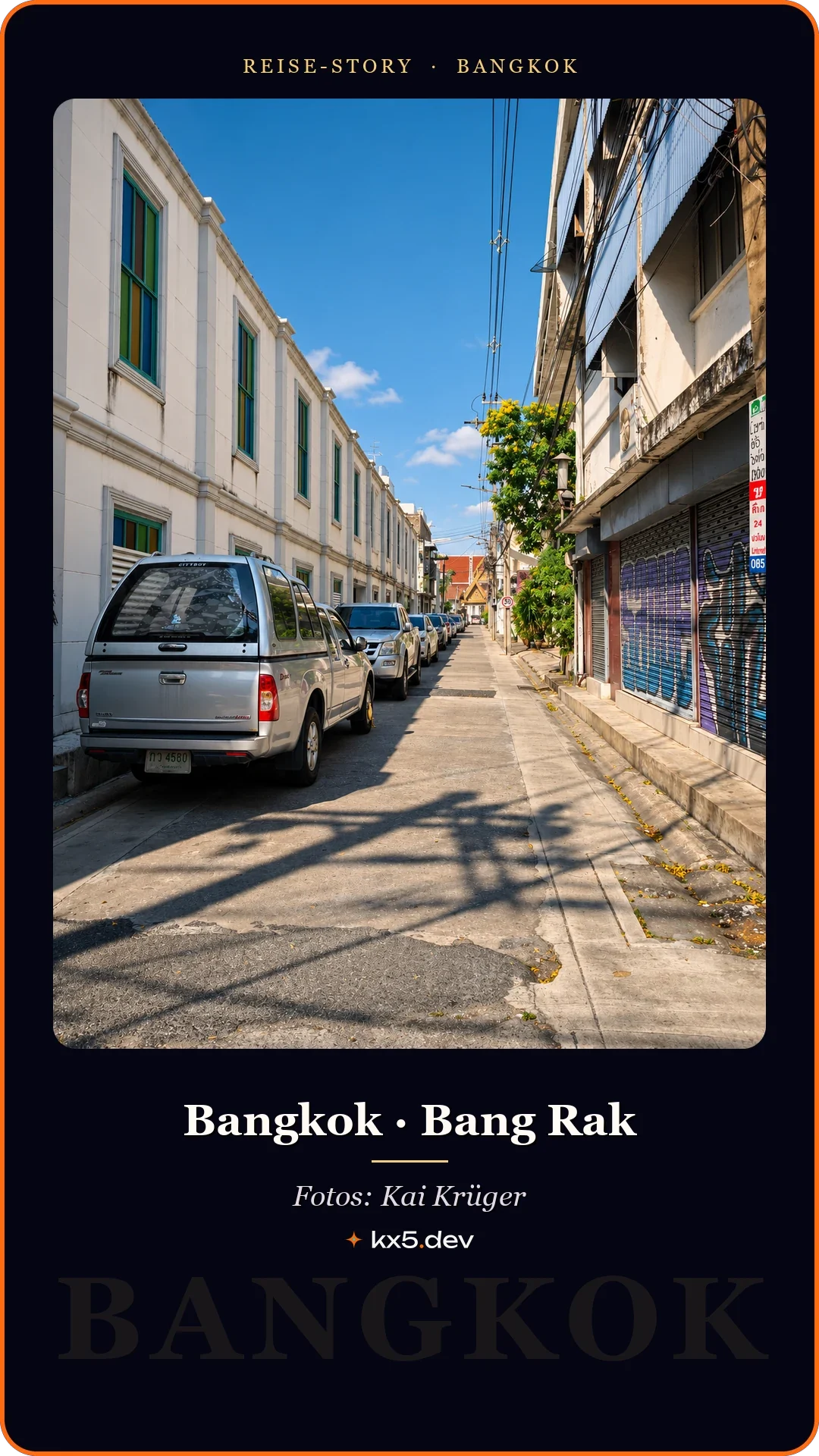Gasse in der Altstadt: Bangkok · Bang Rak