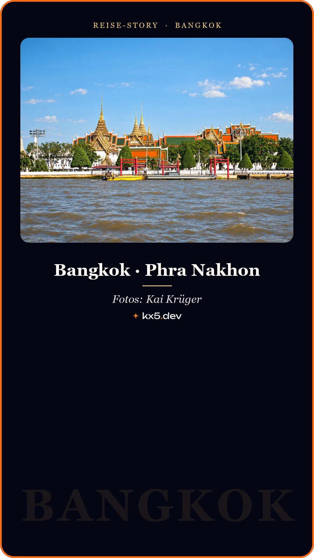 Tempel am Flussufer: Bangkok · Phra Nakhon