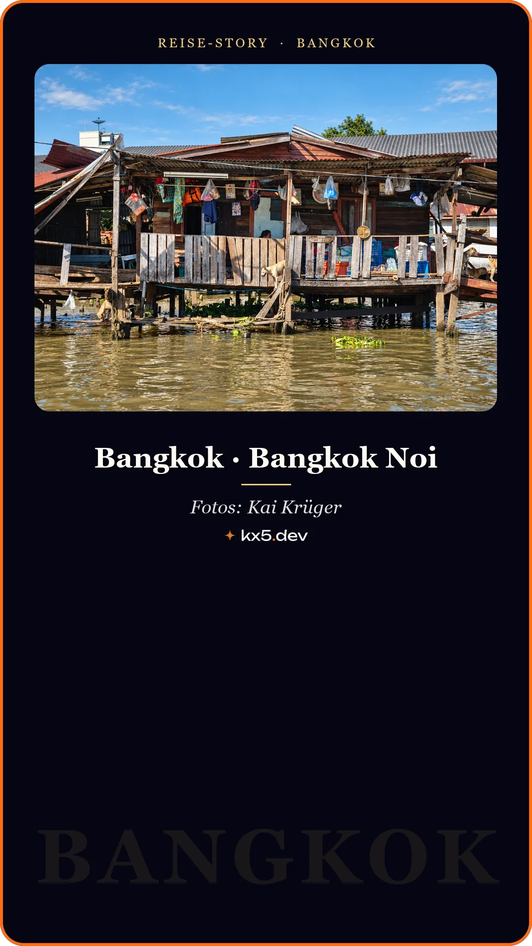 Häuser auf Stelzen: Bangkok · Bangkok Noi