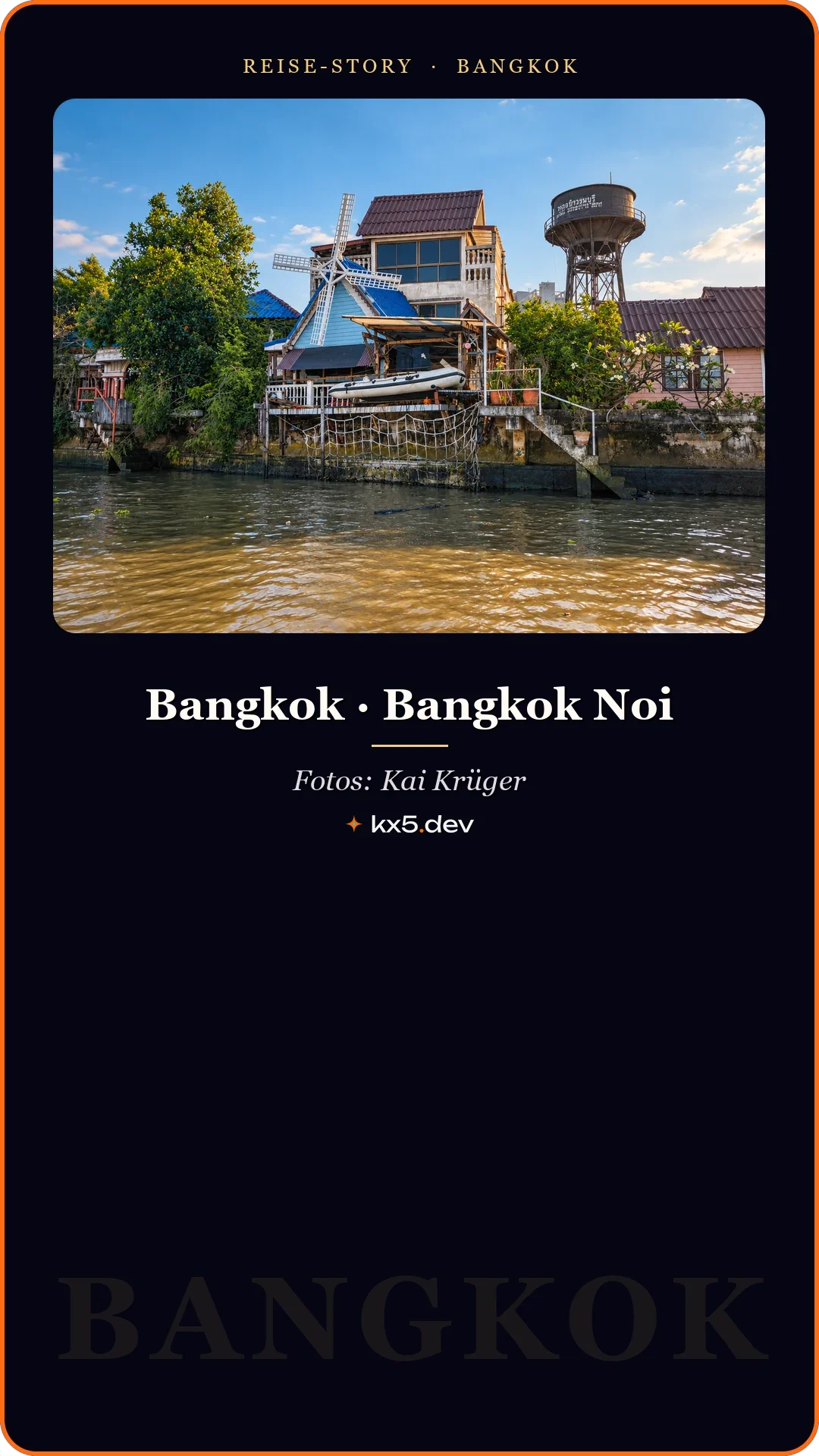 Haus mit Windmühle: Bangkok · Bangkok Noi