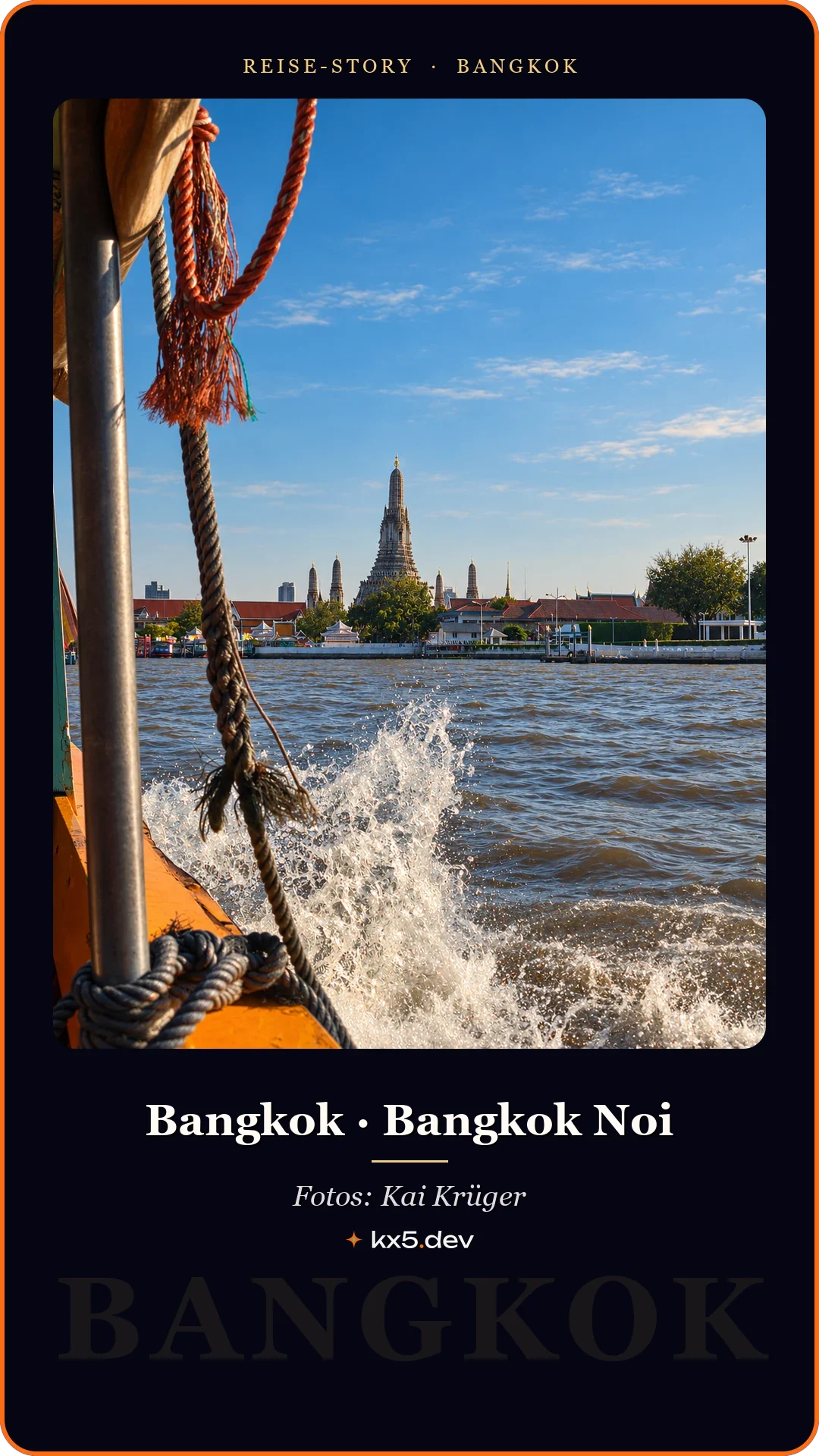 Fahrt auf dem Fluss: Bangkok · Bangkok Noi