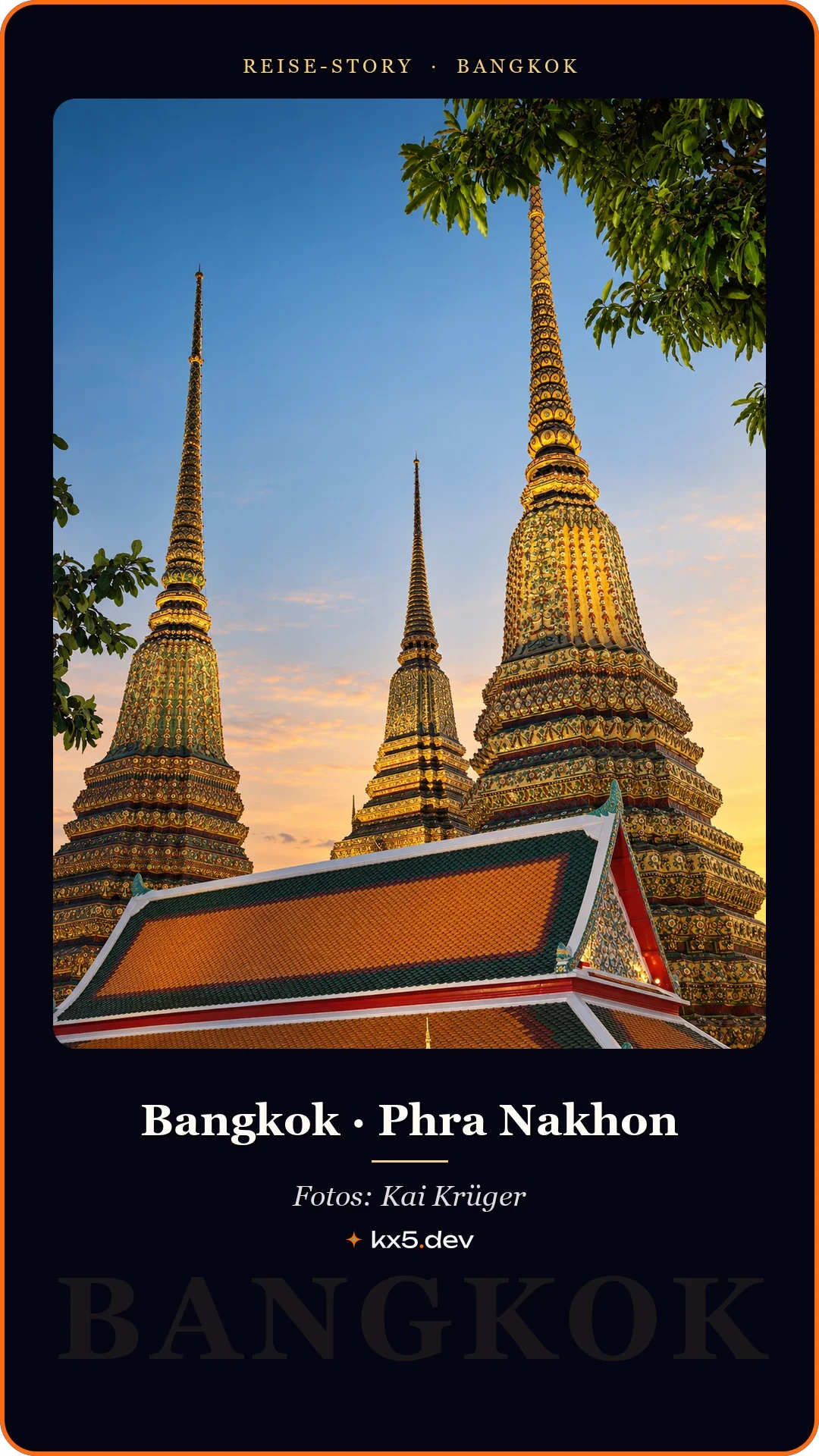 Tempeltürme: Bangkok · Phra Nakhon