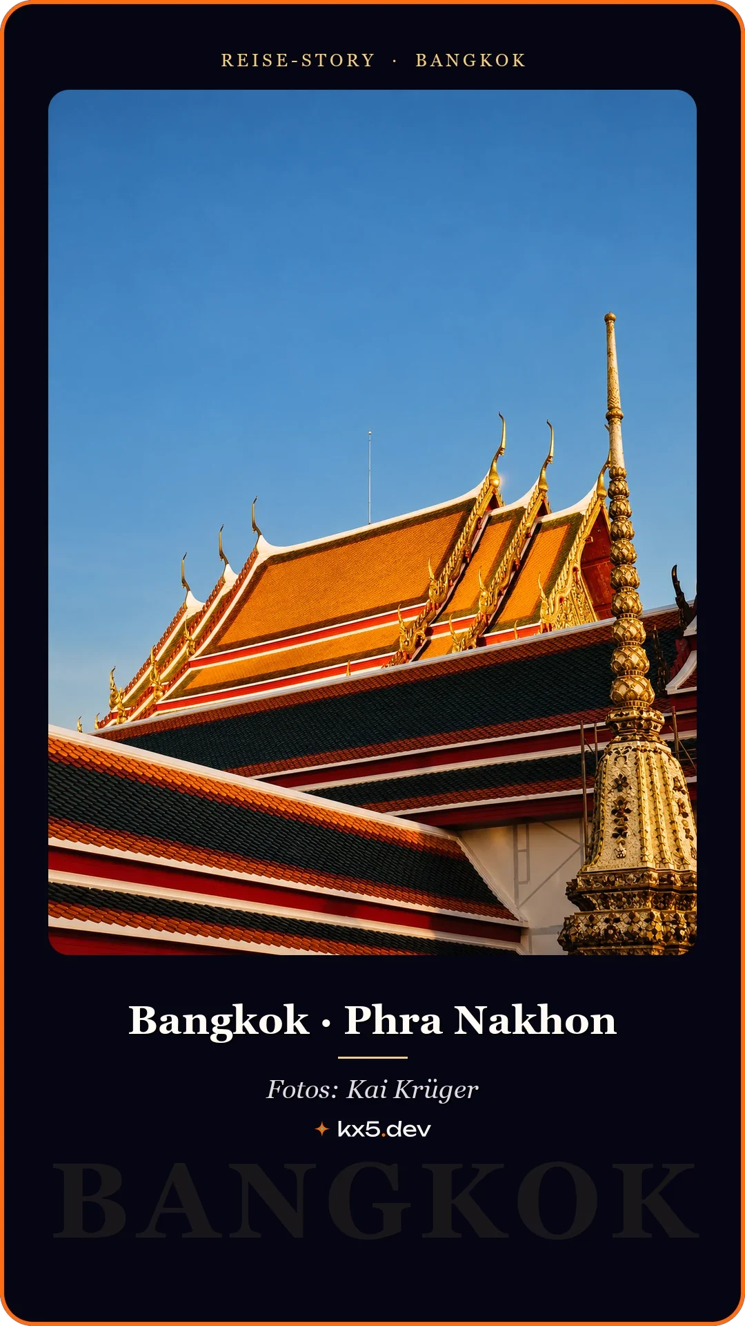 Tempeldächer: Bangkok · Phra Nakhon