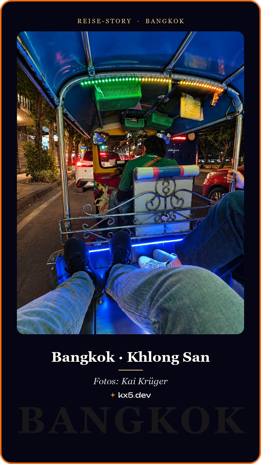 Tuk-Tuk-Fahrt: Bangkok · Khlong San