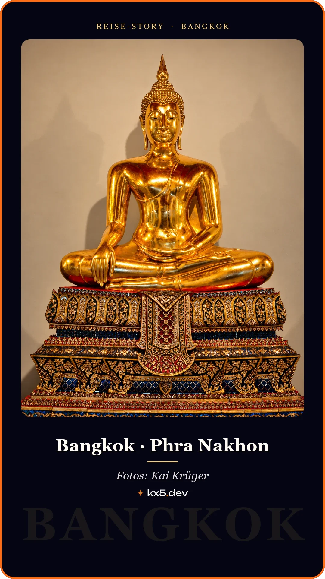 Goldener Buddha: Bangkok · Phra Nakhon