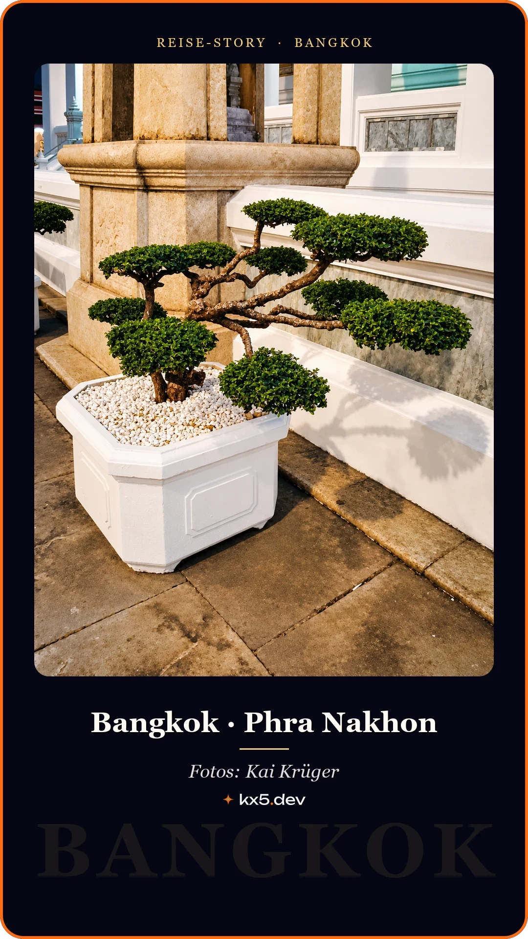 Bonsai im Tempelhof: Bangkok · Phra Nakhon