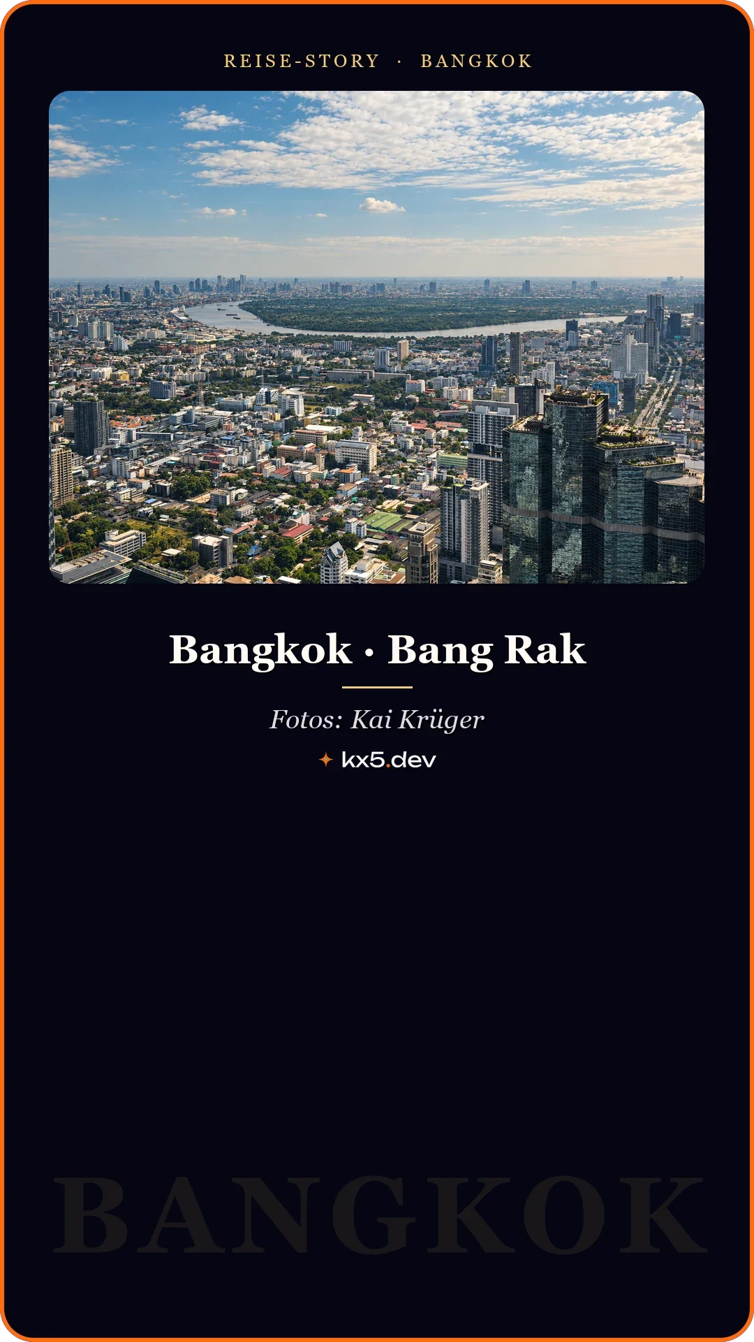 Blick über die Stadt: Bangkok · Bang Rak