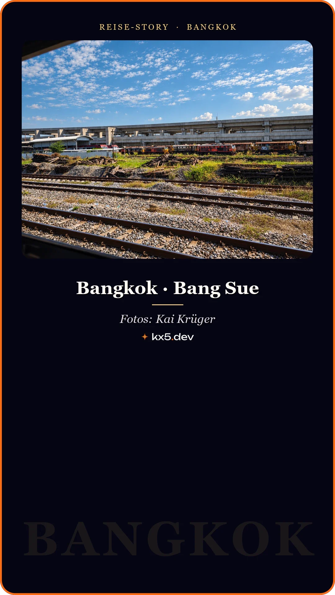 Gleise: Bangkok · Bang Sue