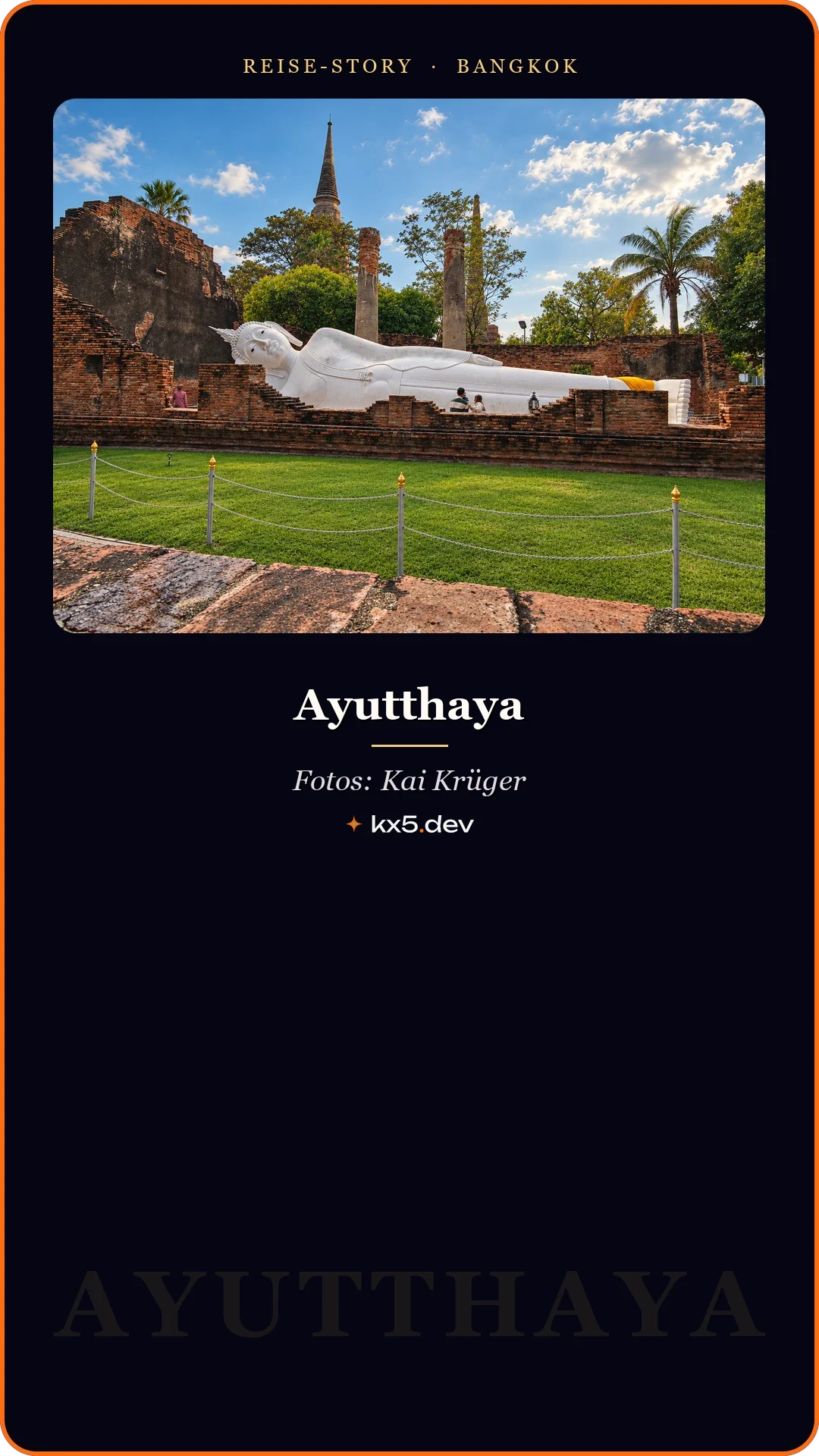 Liegender Buddha in Ayutthaya: Ayutthaya