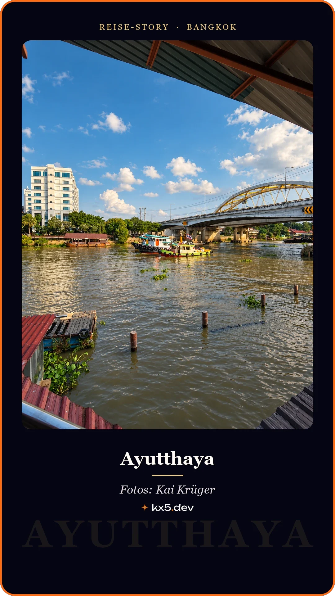 Fluss bei Ayutthaya: Ayutthaya