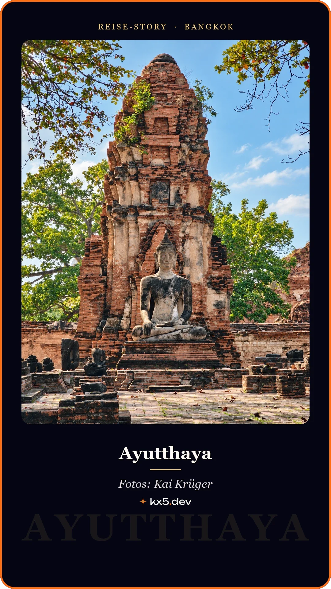 Ruine im Grünen: Ayutthaya