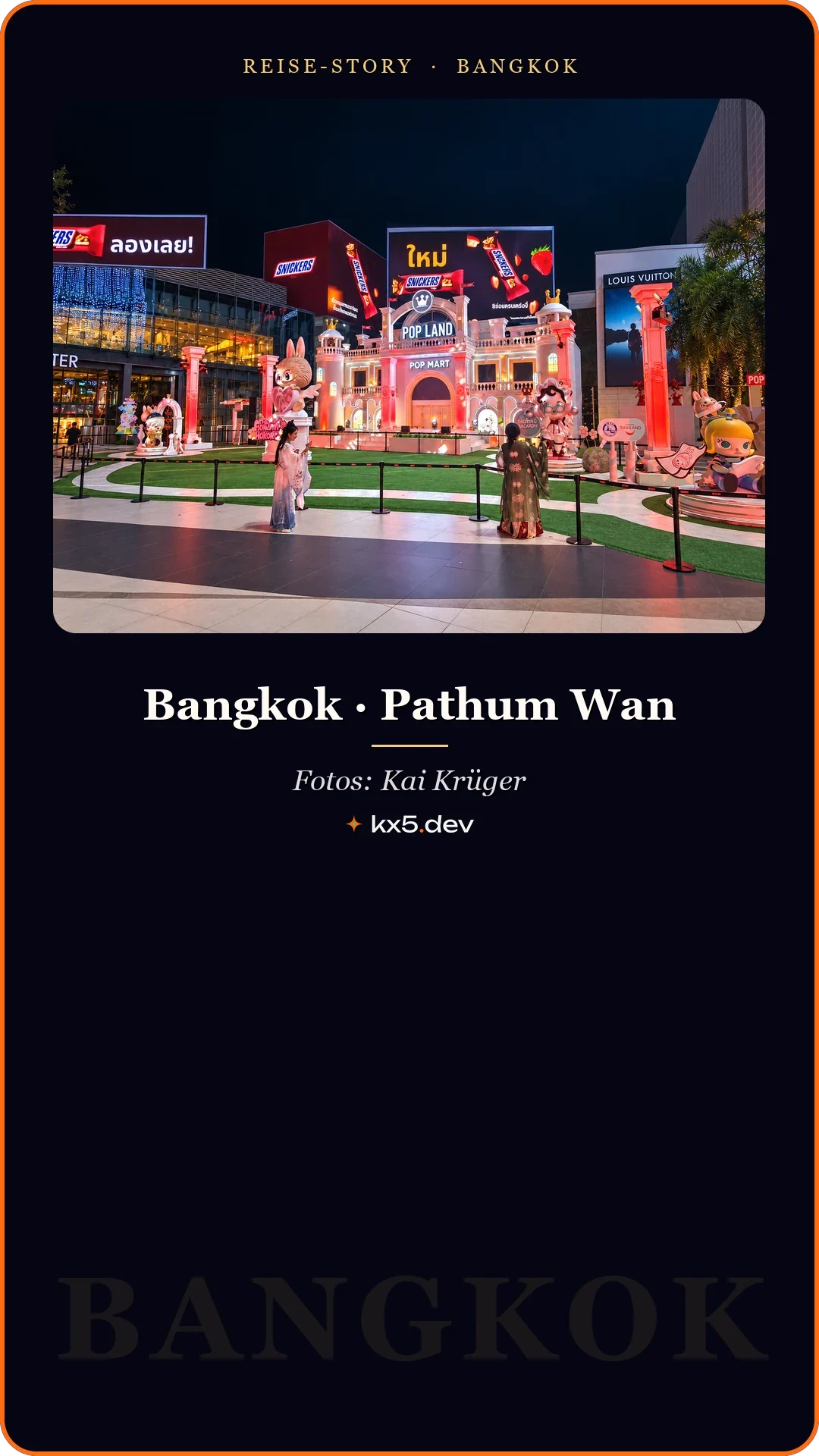 Bunter Platz: Bangkok · Pathum Wan