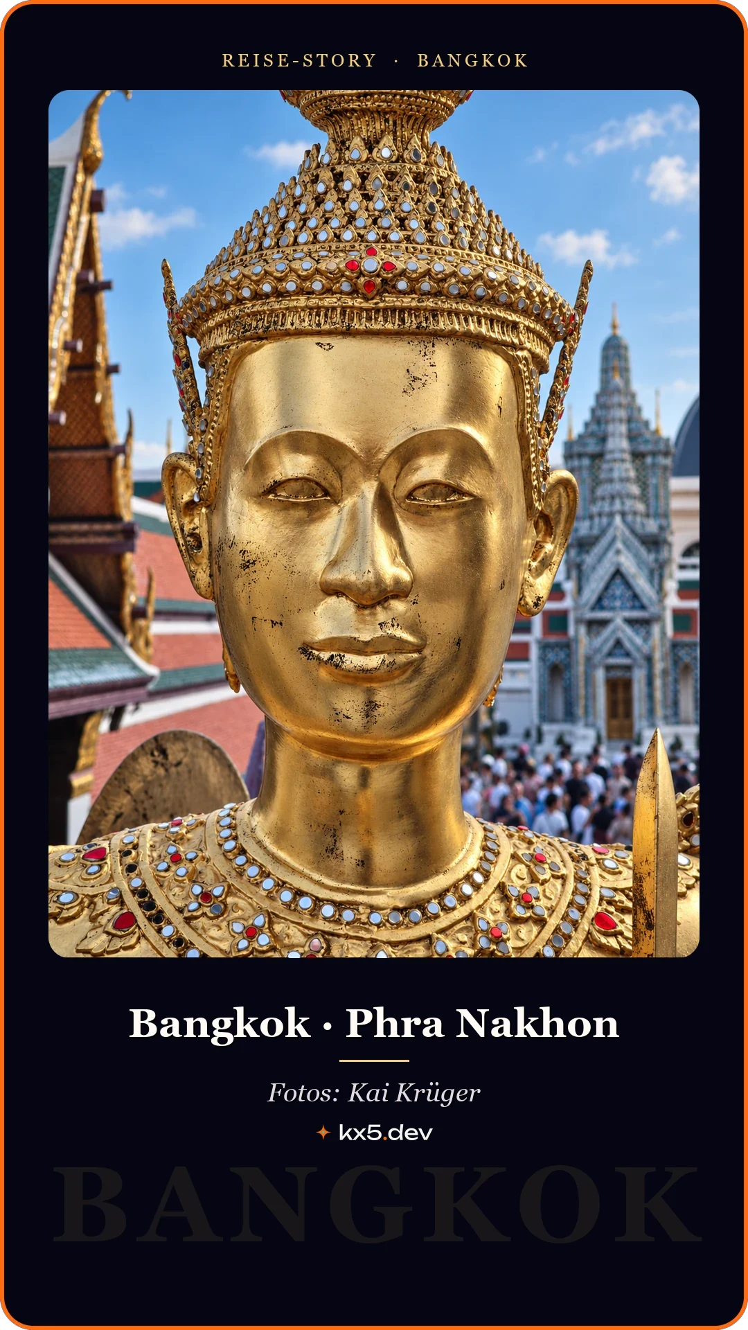 Goldene Figur: Bangkok · Phra Nakhon