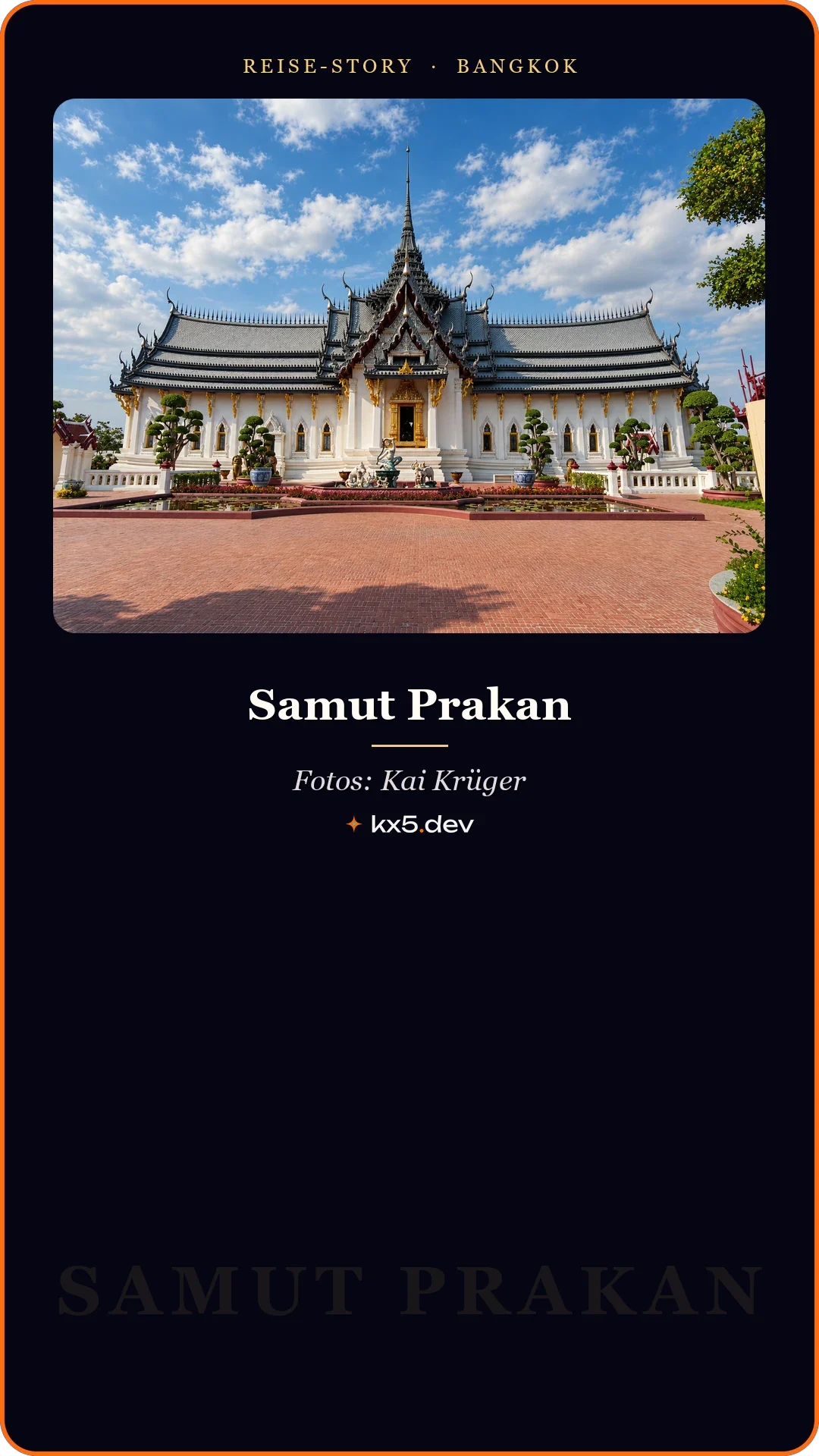 Tempelhalle: Samut Prakan