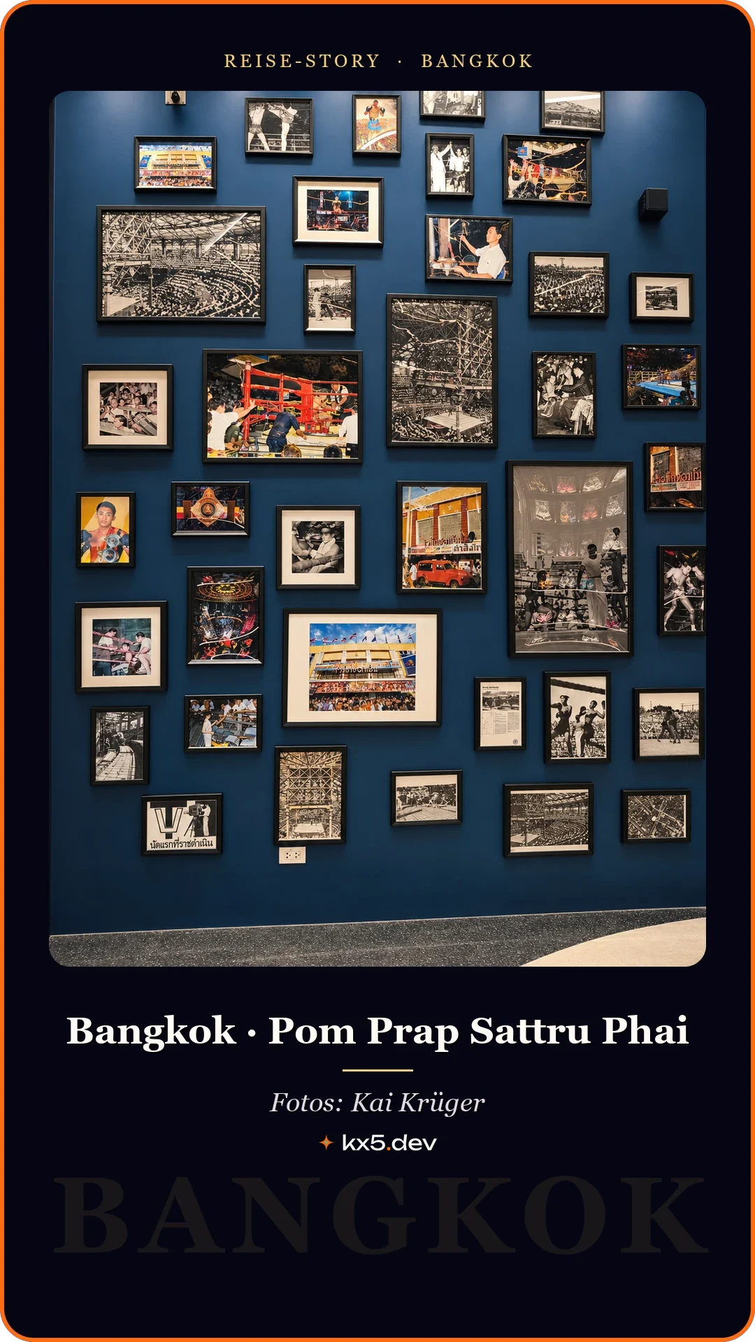 Wand voller Fotos: Bangkok · Pom Prap Sattru Phai