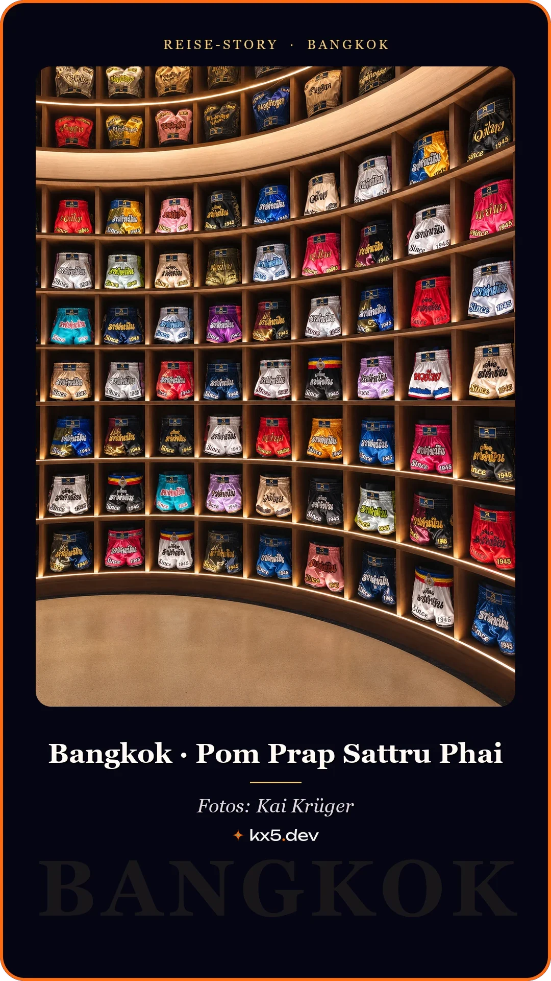 Muay-Thai-Shorts: Bangkok · Pom Prap Sattru Phai