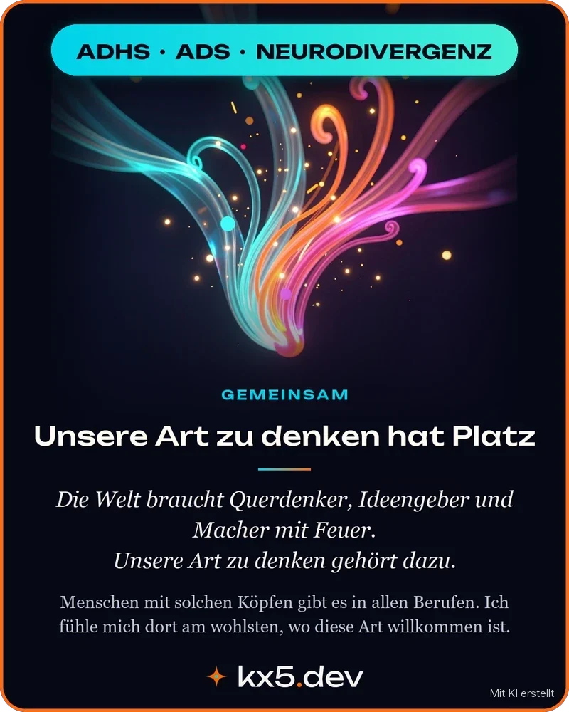 Unsere Art zu denken hat Platz: Die Welt braucht Querdenker, Ideengeber und Macher mit Feuer. Unsere Art zu denken gehört dazu.