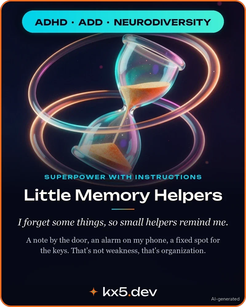 Little Memory Helpers: I forget some things, so small helpers remind me.